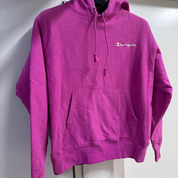 챔피온 핑크 후드티