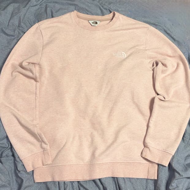 노스페이스 핑크 분홍 맨투맨 긴팔티셔츠 판매