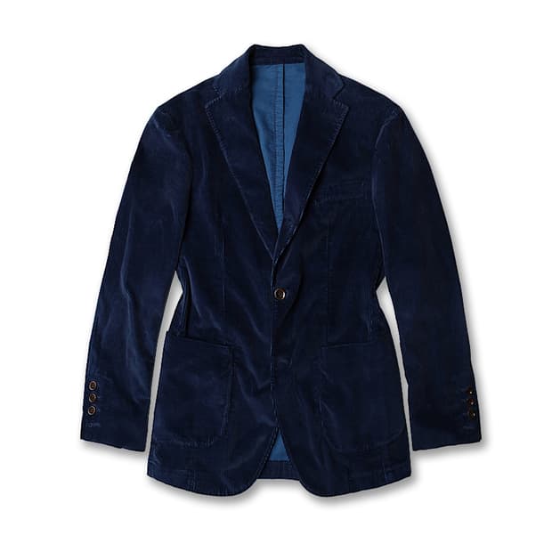 몬테도로 [Montedoro] 블루 네이비 코듀로이 이태리 스포츠 자켓