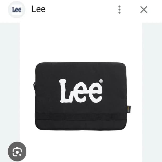 LEE 리 노트북 파우치 블랙 (코듀라 블랙)