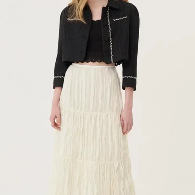 오앨 레이스 롱스커트 M