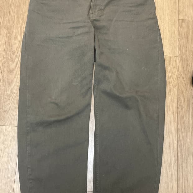 디스이즈네버뎃 릴렉스드 데님 올리브