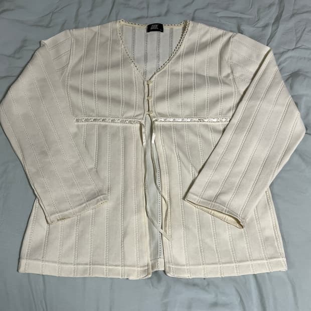 빈티지 레이스 니트 가디건