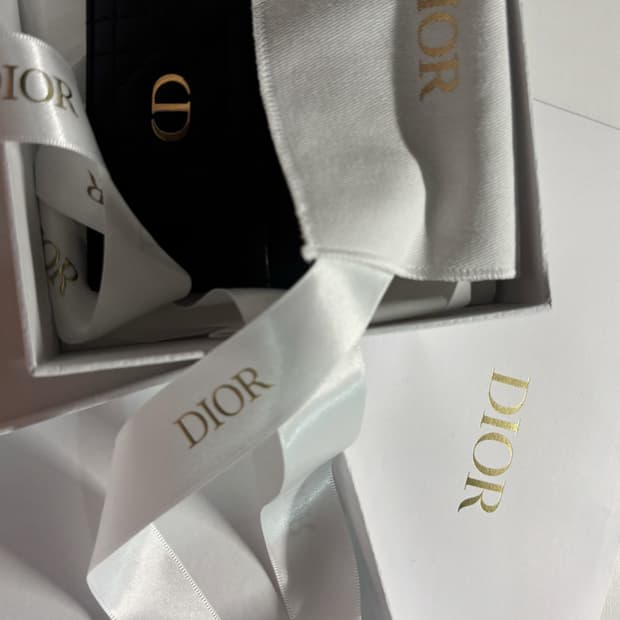 디올 카로 까나쥬 카드지갑 블랙 풀박