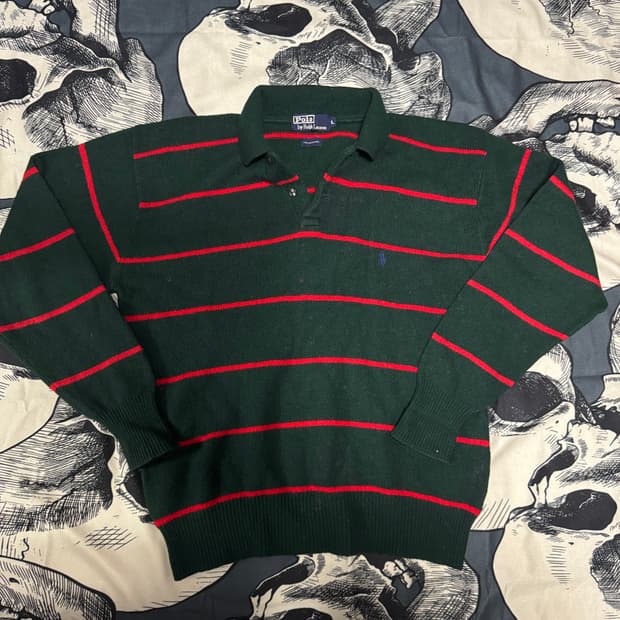 폴로 램스울 니트 L사이즈