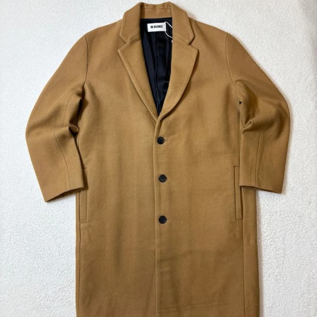 인사일런스 캐시미어블렌드 카멜 롱 코트 PN6294