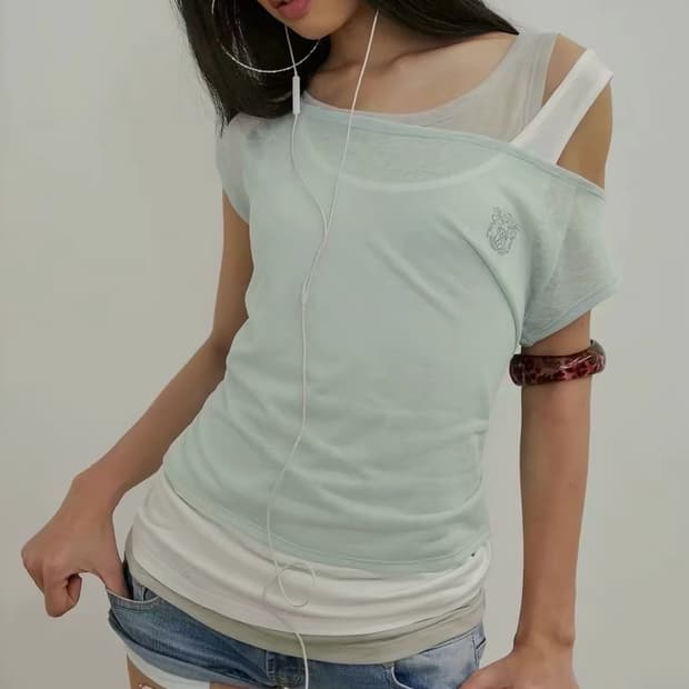 스컬프터 레이어드 슬리브리스 민트 Mint