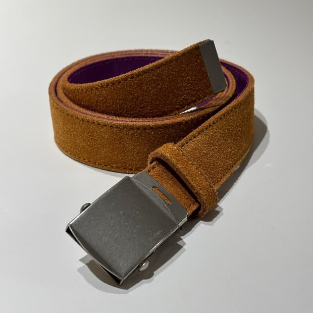 꼼데가르송 옴므 스웨이드 밀리터리 벨트