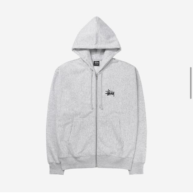 스투시 에쉬헤더 후드집업