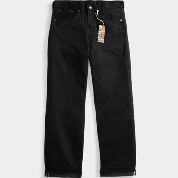 RRL 빈티지파이브포켓 블랙온블랙 32×32