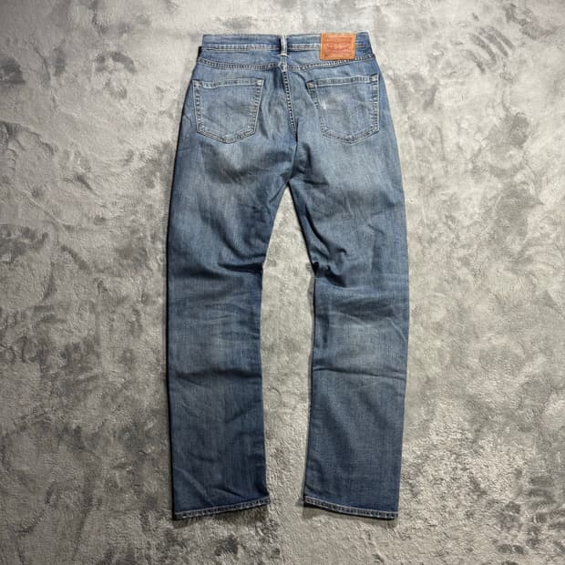 리바이스 512 중청 워싱 데님팬츠