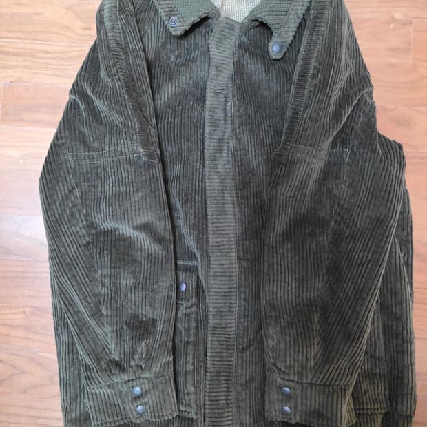 유럽발 80s 빈티지 코듀로이 헌팅자켓 XL