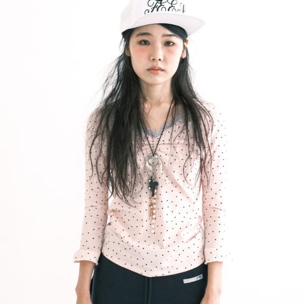 샵페어리 미니 하트 레이스 티 라이트 핑크