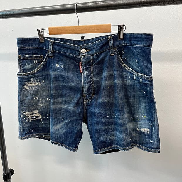 37-38) 디스퀘어드 빈티지 데님 숏츠