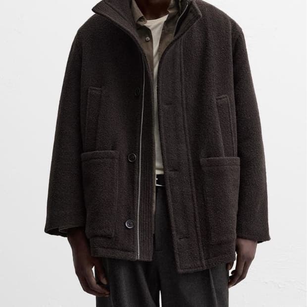 자라 남성 울 블렌드 코트 S