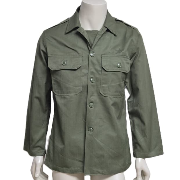 국군 구형 훈련복 민무늬 전투복 상의 자켓 (M) (2) (미사용품)