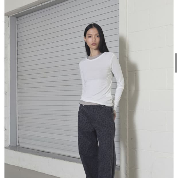 ORDES LEOPARD STRAIGHT PANTS