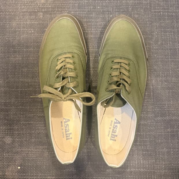 아사히 덱슈즈 260mm, 올리브