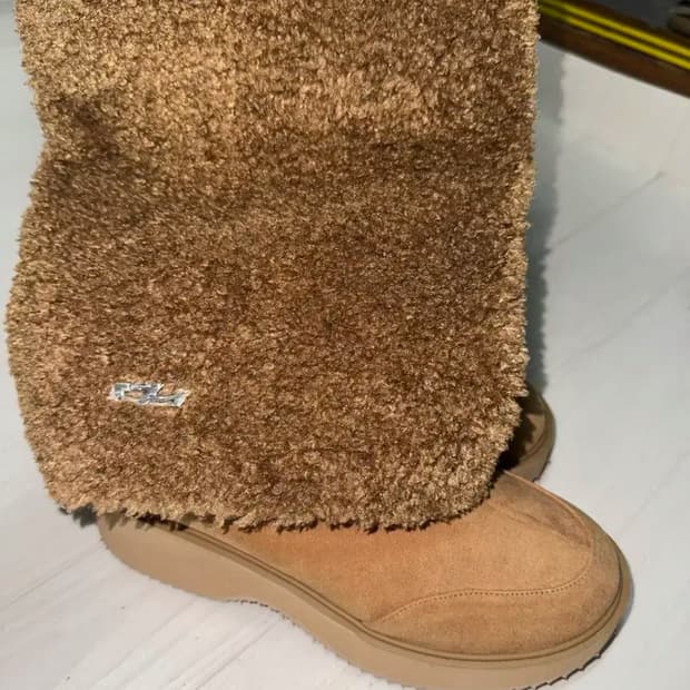 7|호 FUR LEG WARMER CHUNKY BOOTS 245