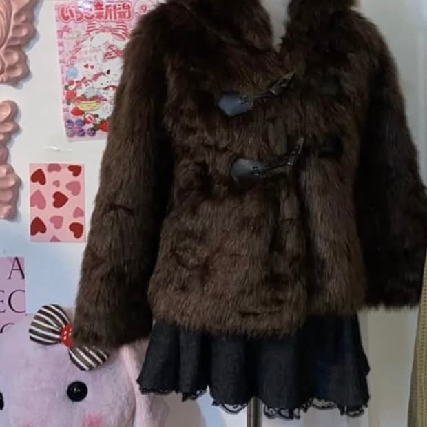 갸루퍼자켓 y2k 퍼자켓 