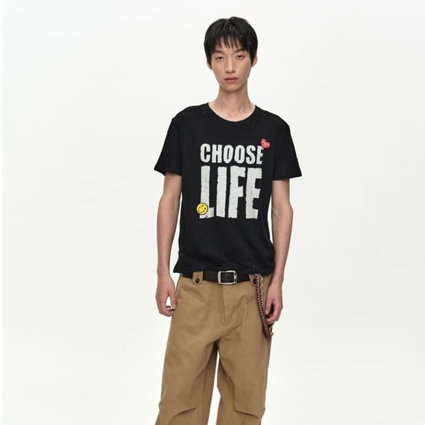 (M) 앤더슨벨 choose life t shirt 반팔