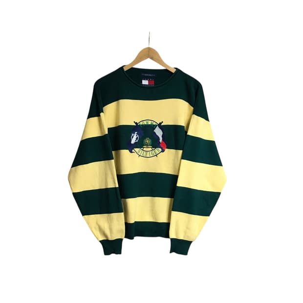 타미힐피거 90s 단가라 니트