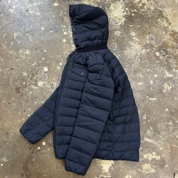 95) 컬럼비아 구스다운 후드 경량 패딩점퍼 콜롬비아 거위털 패딩