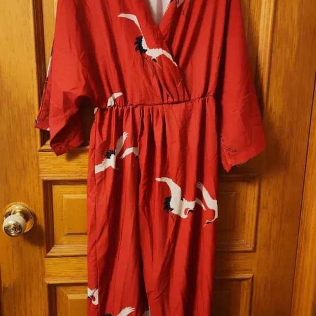 빈티지 동양풍 로브 가운 비치웨어 원피스