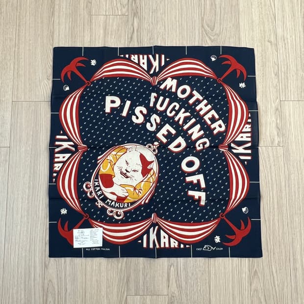 Kapital 컬러드 반다나 앵그리 네이비