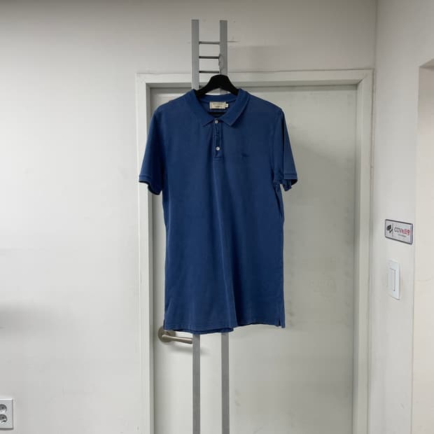 메종키츠네 PK 반팔 카라티 블루 XL