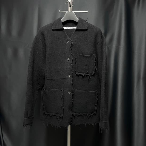 F) 퍼버즈 PERVERZE 25FW CRASH KNIT COAT