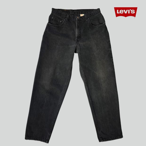 [W34L30]90s USA 리바이스 560 루즈테이퍼드핏 블랙 데님팬츠