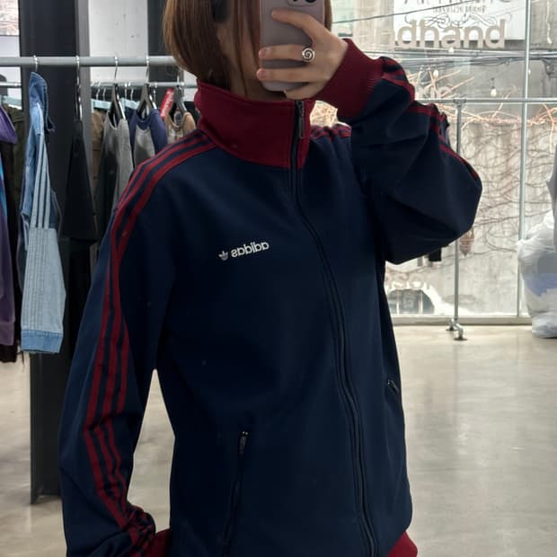 아디다스 베켄바우어 버건디네이비 트랙져지