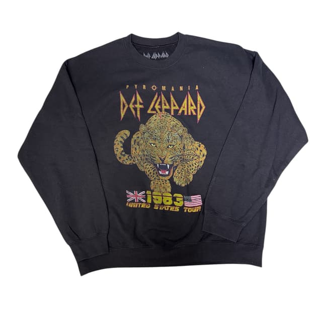 빈티지 데프 레파드 1983 pyromania tour 스웻 맨투맨 XL
