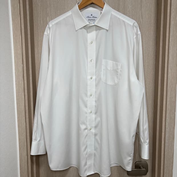 브룩스브라더스 수피마코튼 쿨맥스 메디슨핏 화이트셔츠/110~115