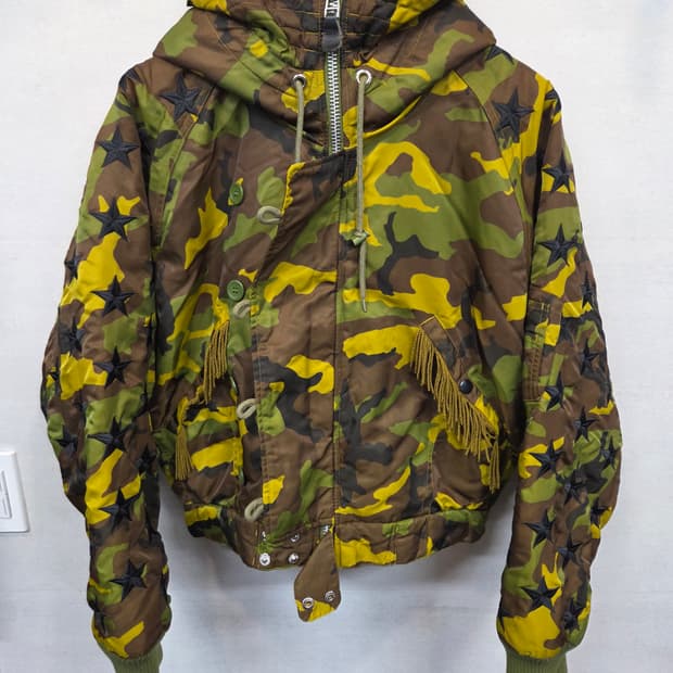 아디다스 제레미스캇 여성 카모 스타 멀티자수 셰르파 봄버자켓 xl