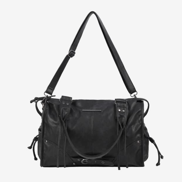 팬시클럽 벨티드 레더백 숄더백 토트백 가방