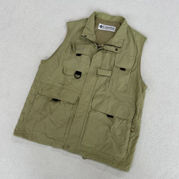 컬럼비아 피싱 베스트 카키 L