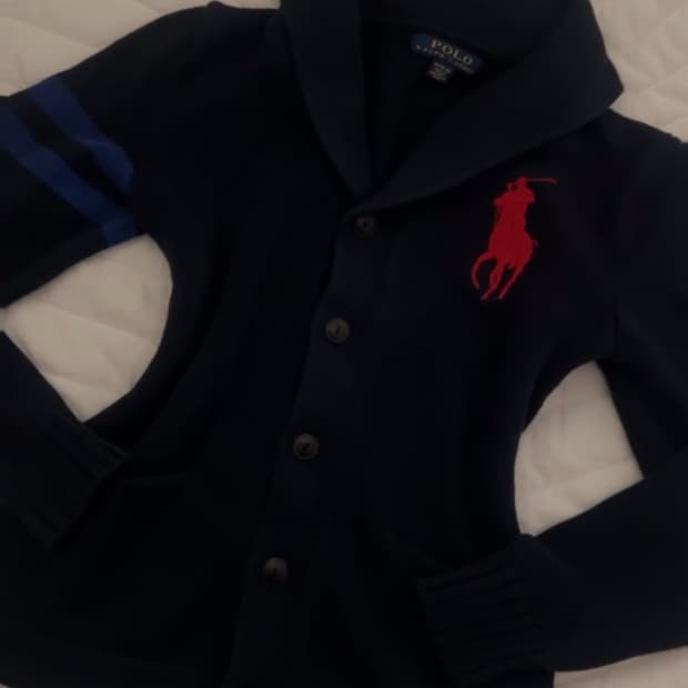 폴로랄프로렌 빅포니 니트 가디건