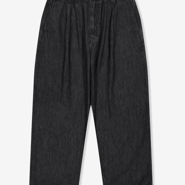 Adjustable X-Hook Easy Denim Pants Black