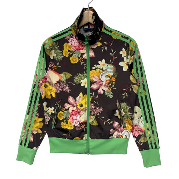 아디다스 꽃무늬 패턴트랙탑 져지