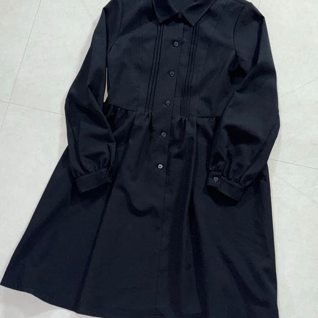 공포겜 여주 스타일 블랙 셔츠 원피스 / 고스펑크 