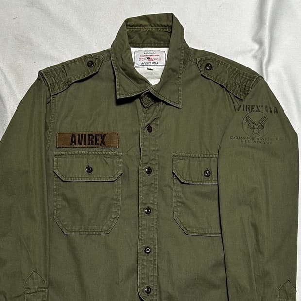 M 아비렉스 밀리터리 셔츠