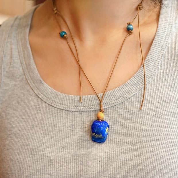 요이지레코드 예나 시리즈 데님 캡모자 목걸이