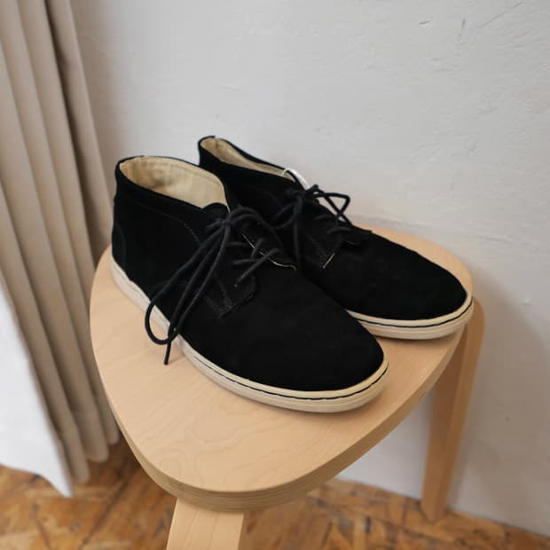 꼼데가르송 셔츠 스웨이드 스니커즈