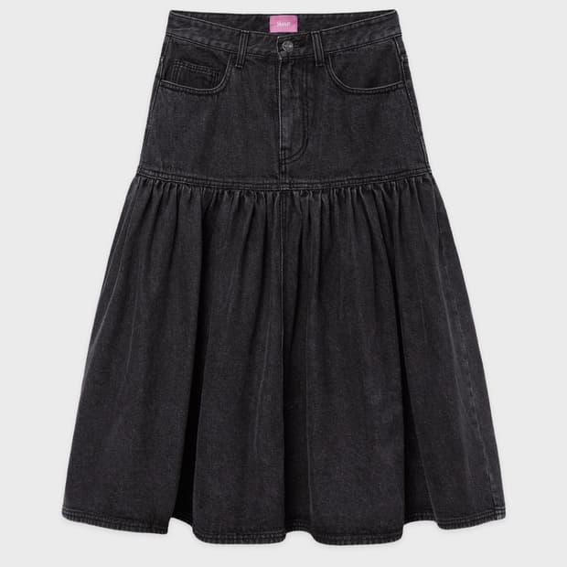 시눈 Flare Denim Skirt