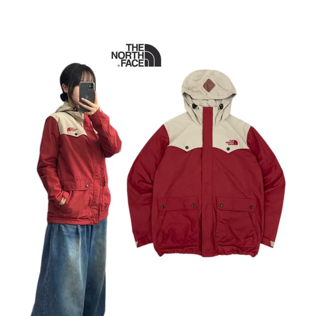 노스페이스 고프코어 화이트라벨 풀오버 바람막이 자켓