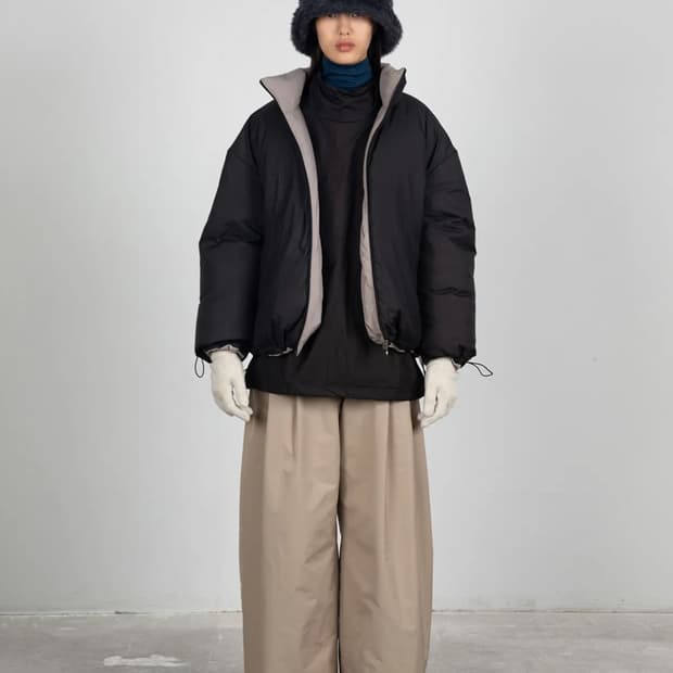 아모멘토 23fw 리버시블 패딩 S