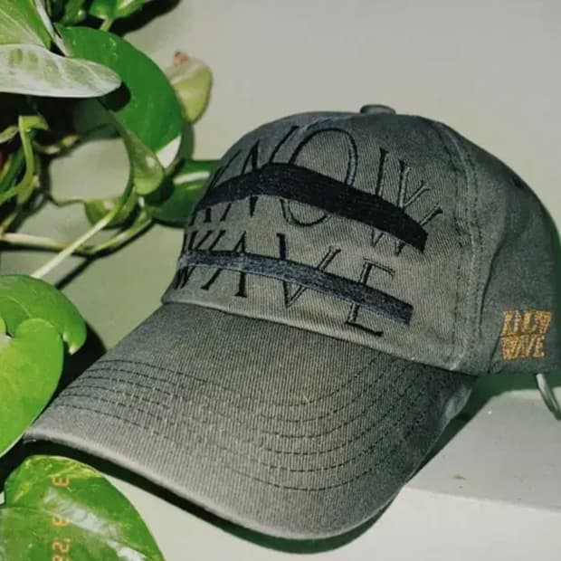 노우웨이브 빅로고 엠브로더리 볼캡(카키)