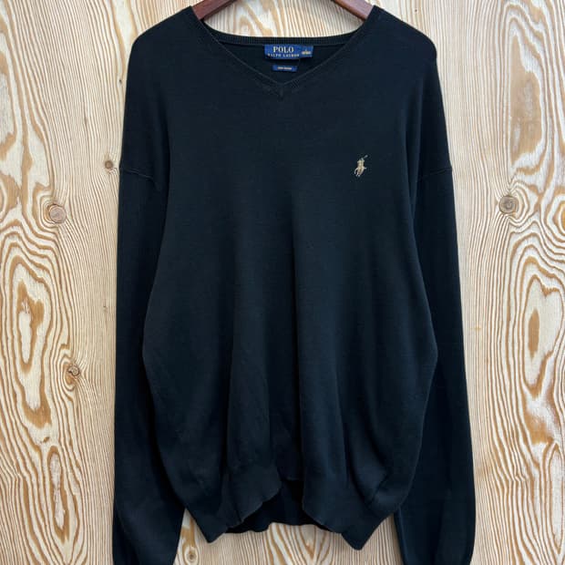 폴로 랄프로렌 피마코튼 브이넥 니트